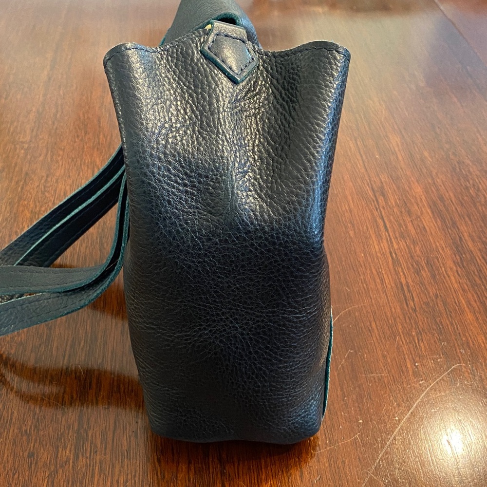 Portland Leather Goods Boreal Blue Green Small Naomi Shoulder Crossbody Bag - Picture 4 of 10